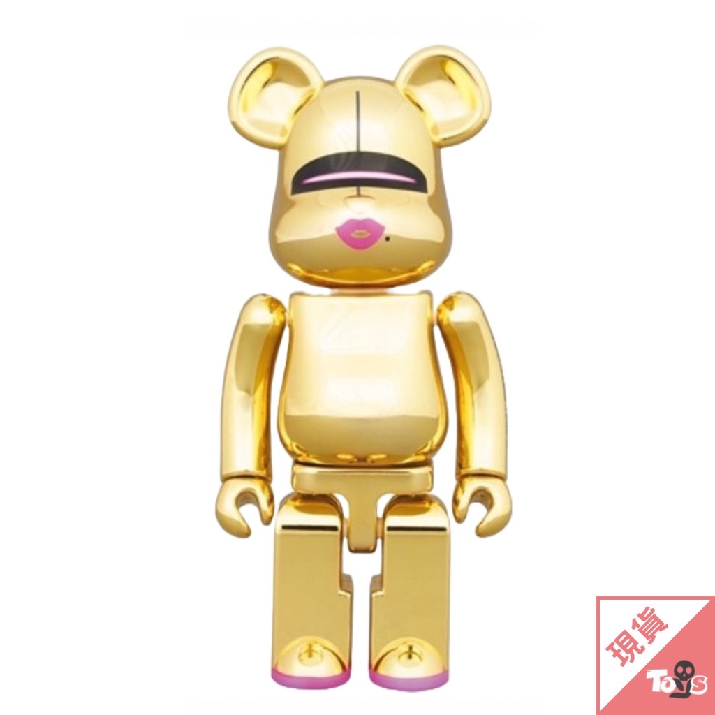 BE@RBRICK 庫柏力克熊 HAJIME SORAYAMA GOLD 超合金 空山基 鍍金款 200%