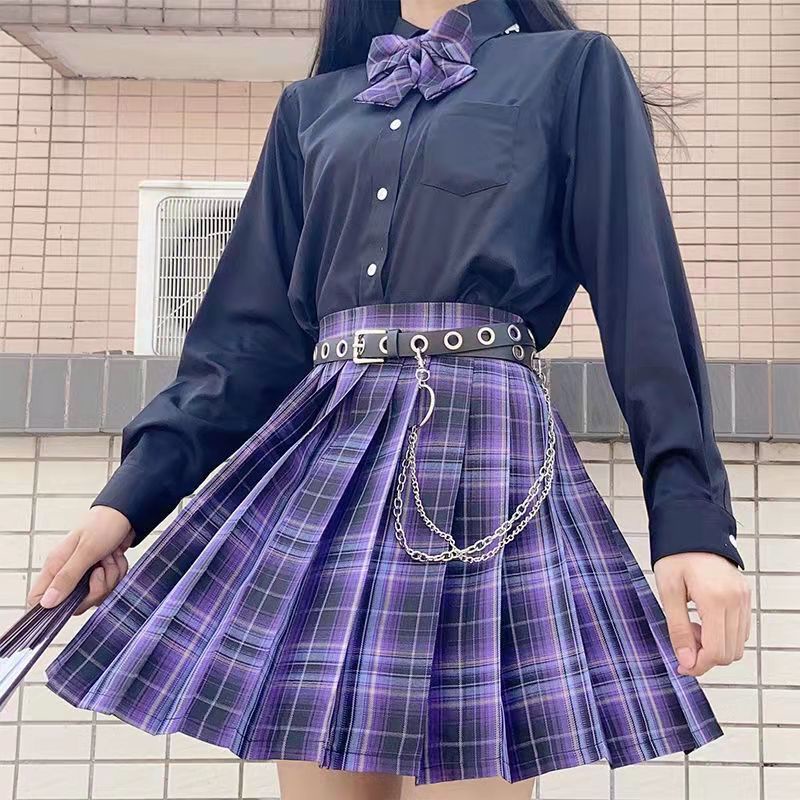✨魅力女士✨ jk 制服 女生制服套裝 日系學生制服 甜心風暴JK制服學生班服百褶裙春夏新款JK格裙女學生裝學院風套裝