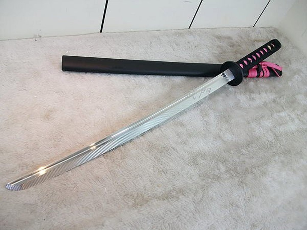 軍武門 台製日本刀合金刀 粉黑 中 血槽 居合刀 練習刀 收藏 擺飾 免運費 銷日版 蝦皮購物