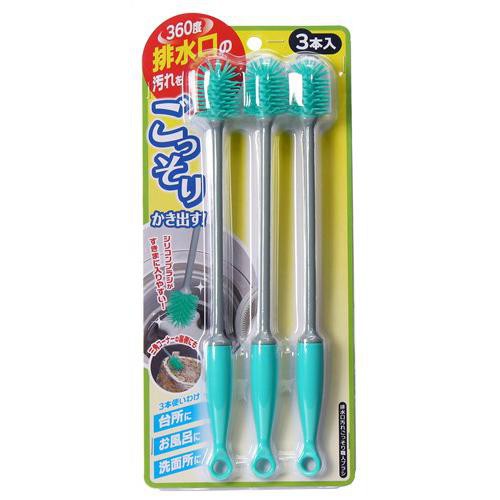 日本360 排水孔清潔刷重複使用不傷水槽簡易清潔水槽清潔刷 蝦皮購物