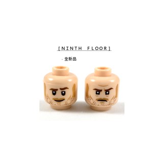 【Ninth Floor】LEGO 樂高 侏儸紀世界 膚色 歐文 雙面印刷 臉 頭 [3626cpb2124]