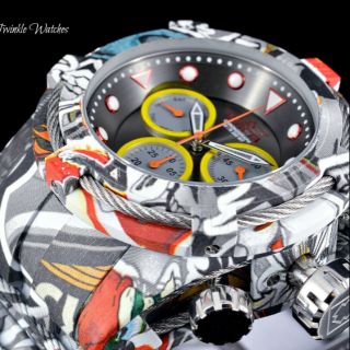 《大男人》invicta#0065塗鴉個性鋼帶50mm潛水錶（現貨）