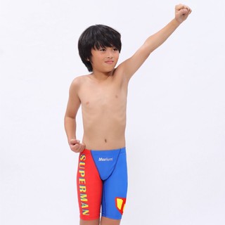 芭比游泳👣Marium男童競賽型鯊魚褲20129-超人