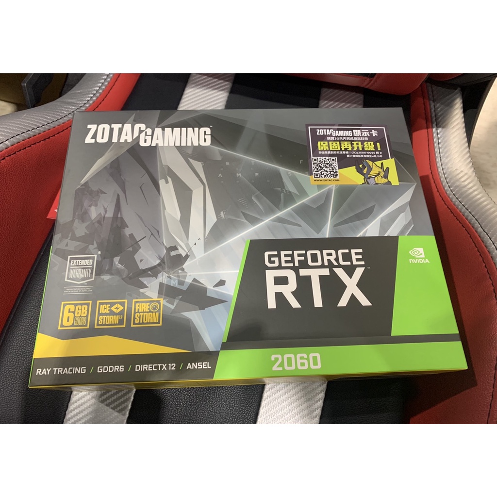 全新 ZOTAC GAMING GeForce RTX 2060 6G 現貨 附發票 非礦卡