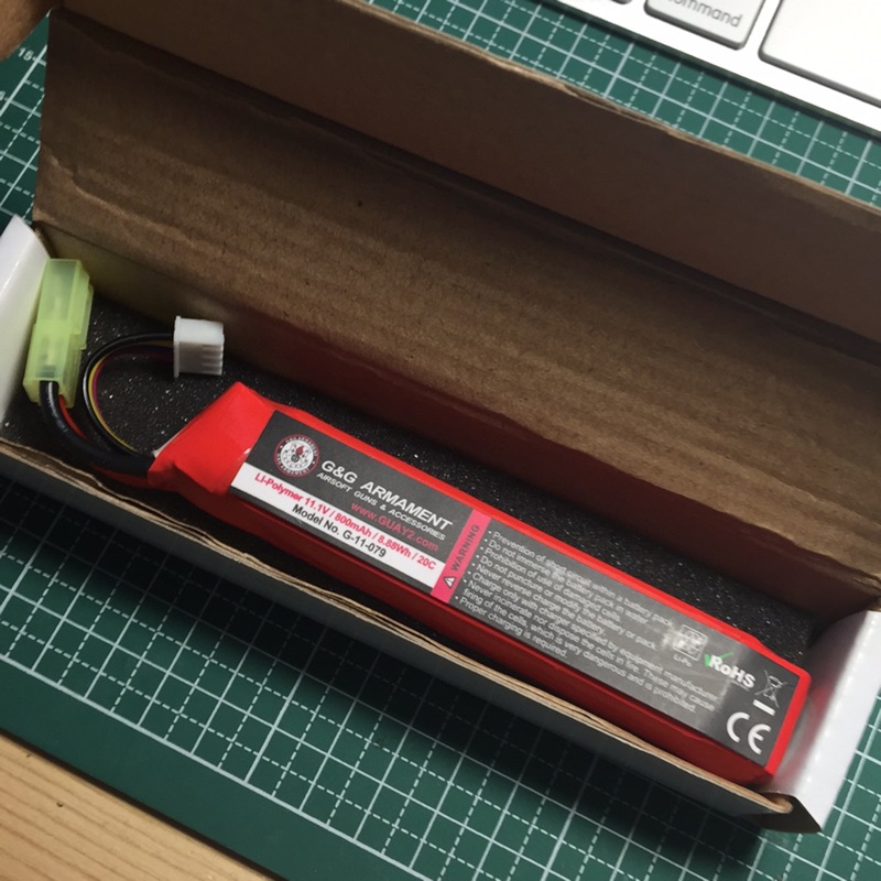 G&amp;G 怪怪 11.1v 800mAh 20c 玩具槍用鋰電池