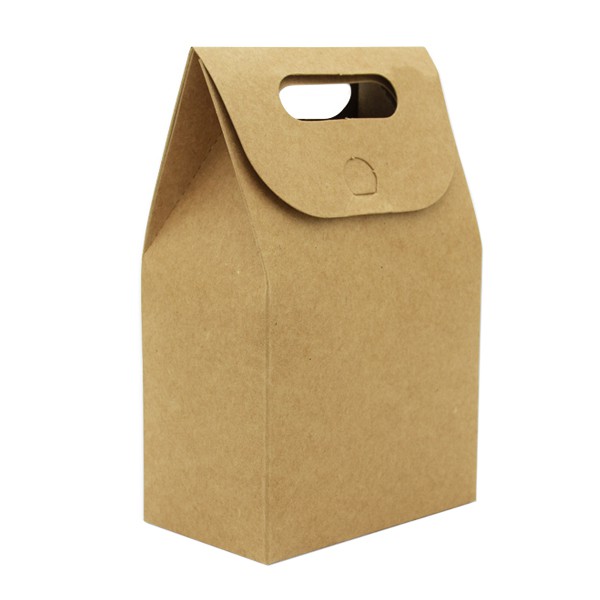 1754 手提牛皮盒子 牛皮小盒子 牛軋糖包裝盒 糖果紙袋禮盒 食品包裝袋子 曲奇餅乾盒 喜糖盒