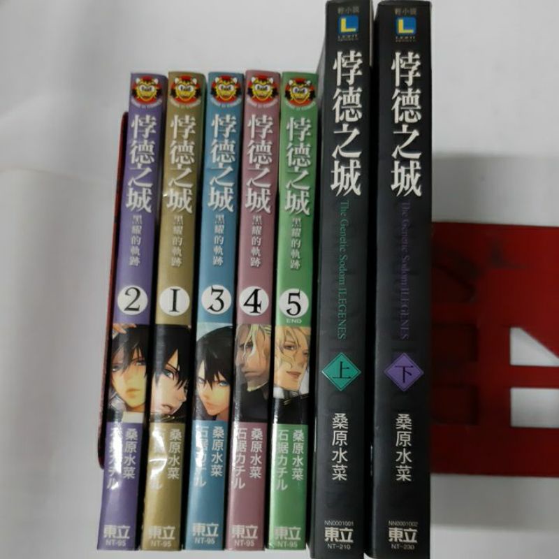 輕小說+漫畫 悖德之城1-2集完結+ 悖德之城1-5集完結 東立出版 作者 桑原水菜 如照片所示的集數，書況還不錯