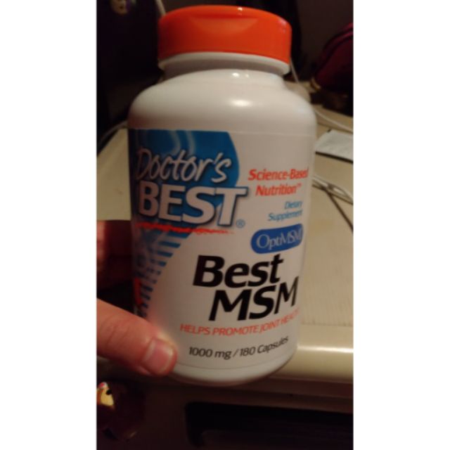 100元賺到帶回家，美國有機硫Doctor's BEST Best MSM 1000 mg/180Capsules