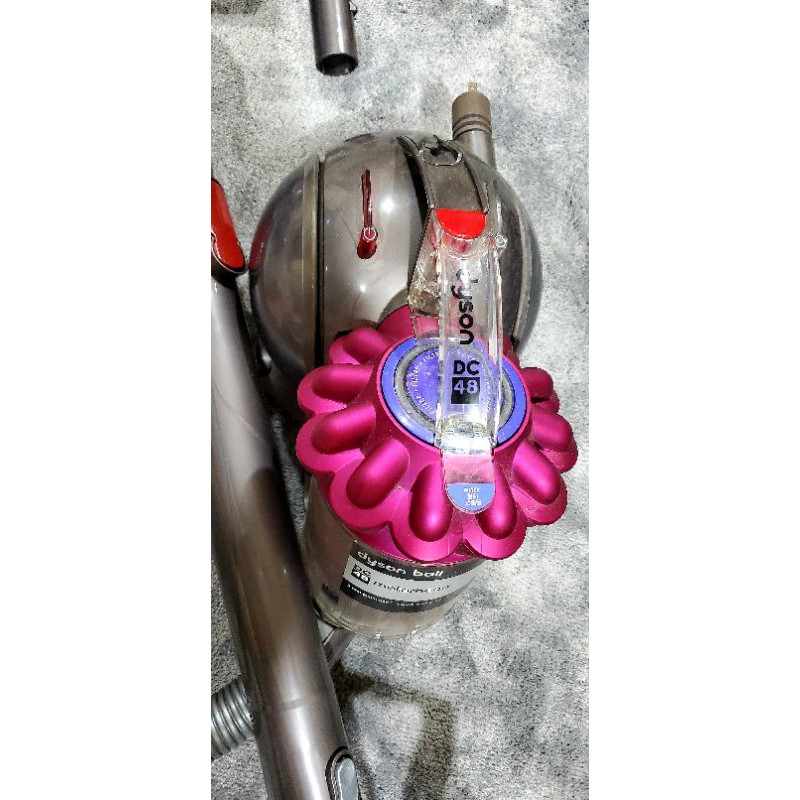 Dyson DC48 戴森，圓筒式桃紅色吸塵器/主吸頭+6吸頭組合 二手狀況良好