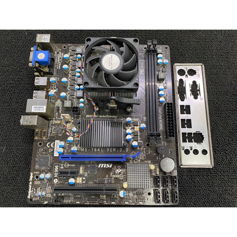 二手良品 AMD X2 250+微星 880GM-P43(FX)/CPU/AM3+腳位/附贈原廠風扇/後擋板/保固3天