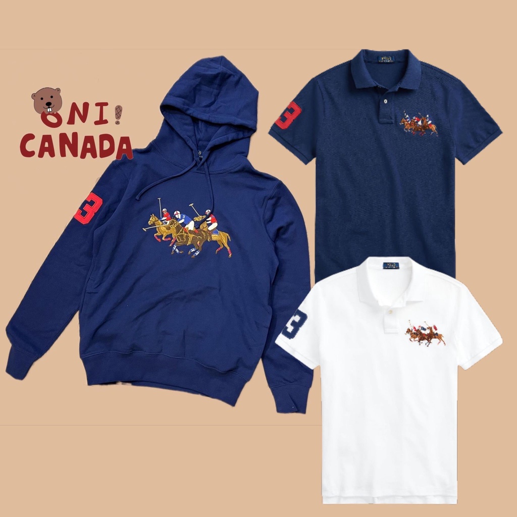 🇨🇦Oni加拿大代購 現貨 POLO 男大人 三隻馬 系列 polo衫 帽踢