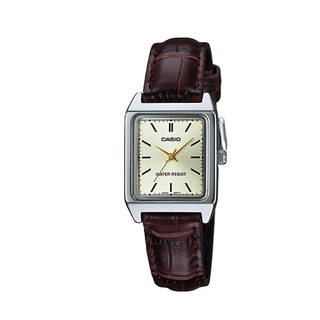 【CASIO】卡西歐皮革女錶復古小方錶LTP-V007L-9E LTP-V007L生活防水 臺灣卡西歐保固一年