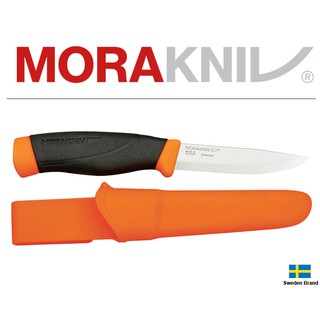 Morakniv瑞典莫拉刀Companion Heavy Duty厚刃燒橘黑柄不銹鋼10.4cm刃長【Mor13260】