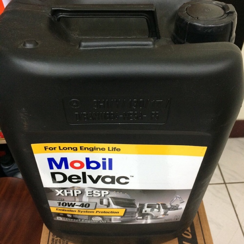 【MOBIL 美孚】 DELVAC XHP ESP、10W40、合成重車柴油引擎機油、20公升裝【合成級_CJ4五期】