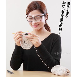 🌸日本製🌸【I.L.K.】110x45mm 大鏡面放大眼鏡 眼鏡式放大鏡 HF-60 美睫美容模型牙醫品檢金工手作神器