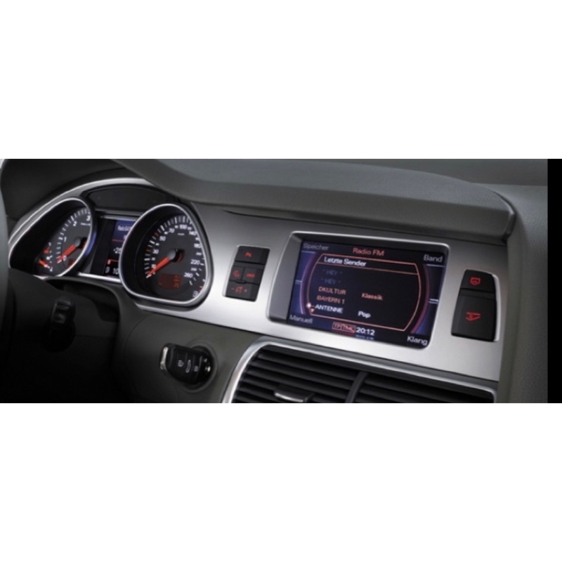 Audi 06 Q7 原廠儀表面板 含液晶螢幕 不含按鈕 9成新