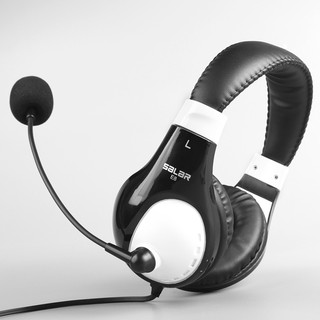 頭戴式電腦USB口學生英文E聽說耳麥網課聽力訓練語音耳機