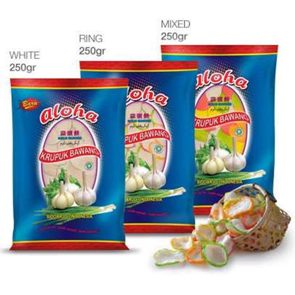 Aloha Kerupuk Bawang Mentah 250 Gram 印尼 生炸蒜頭片