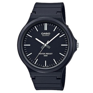 【CASIO】簡約指針休閒錶-羅馬黑面(MW-240-1E)正版宏崑公司貨