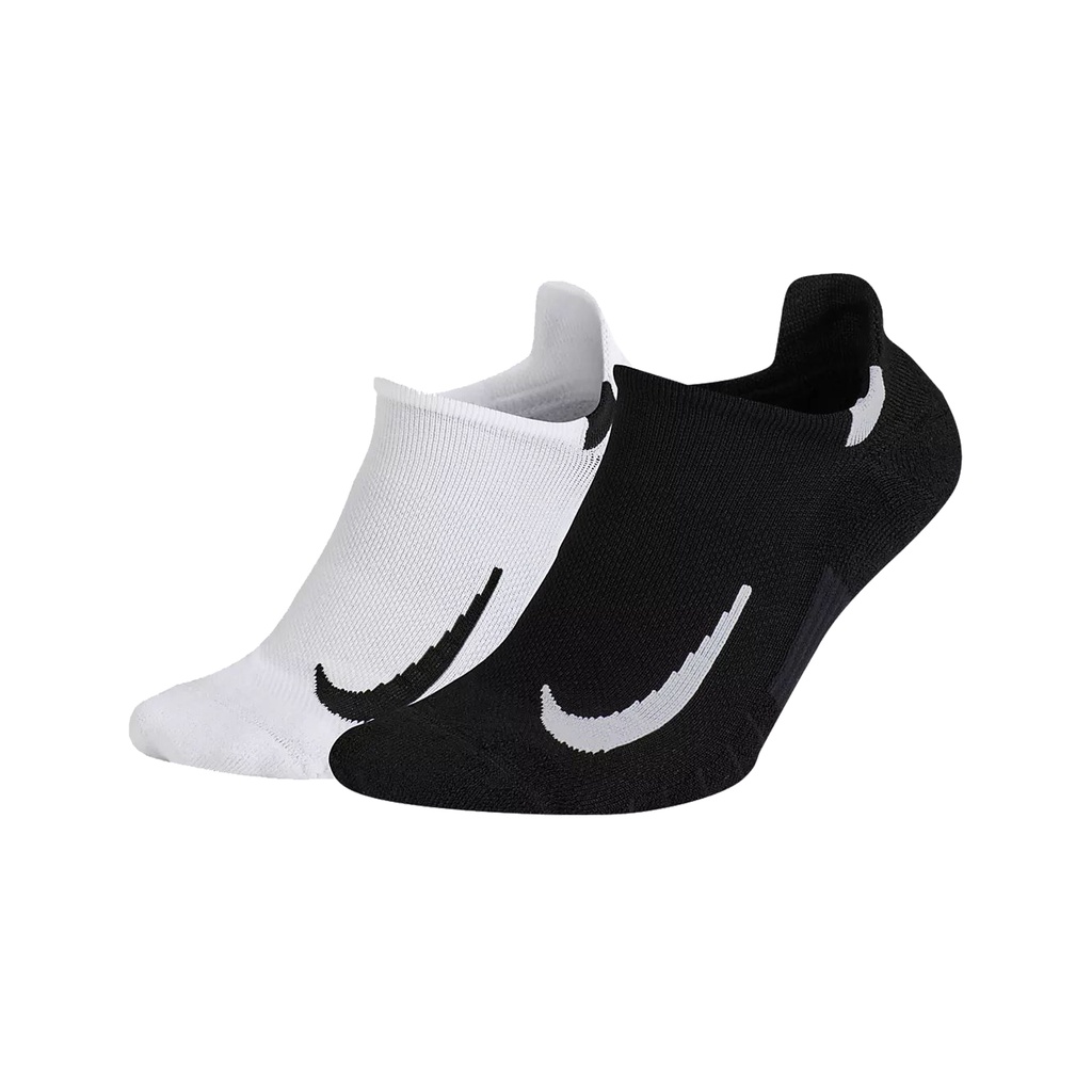 Nike 襪子 Multiplier No Show Socks 黑 白 男女款 踝襪 SX7554-914【ACS】