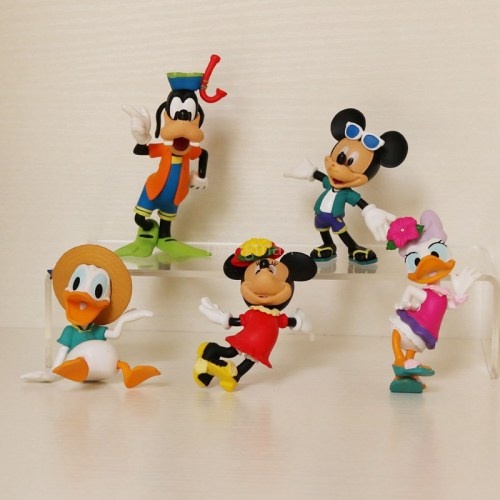 5 件/套迪士尼米奇米妮可動人偶高飛唐老鴨米奇娃娃模型玩具兒童