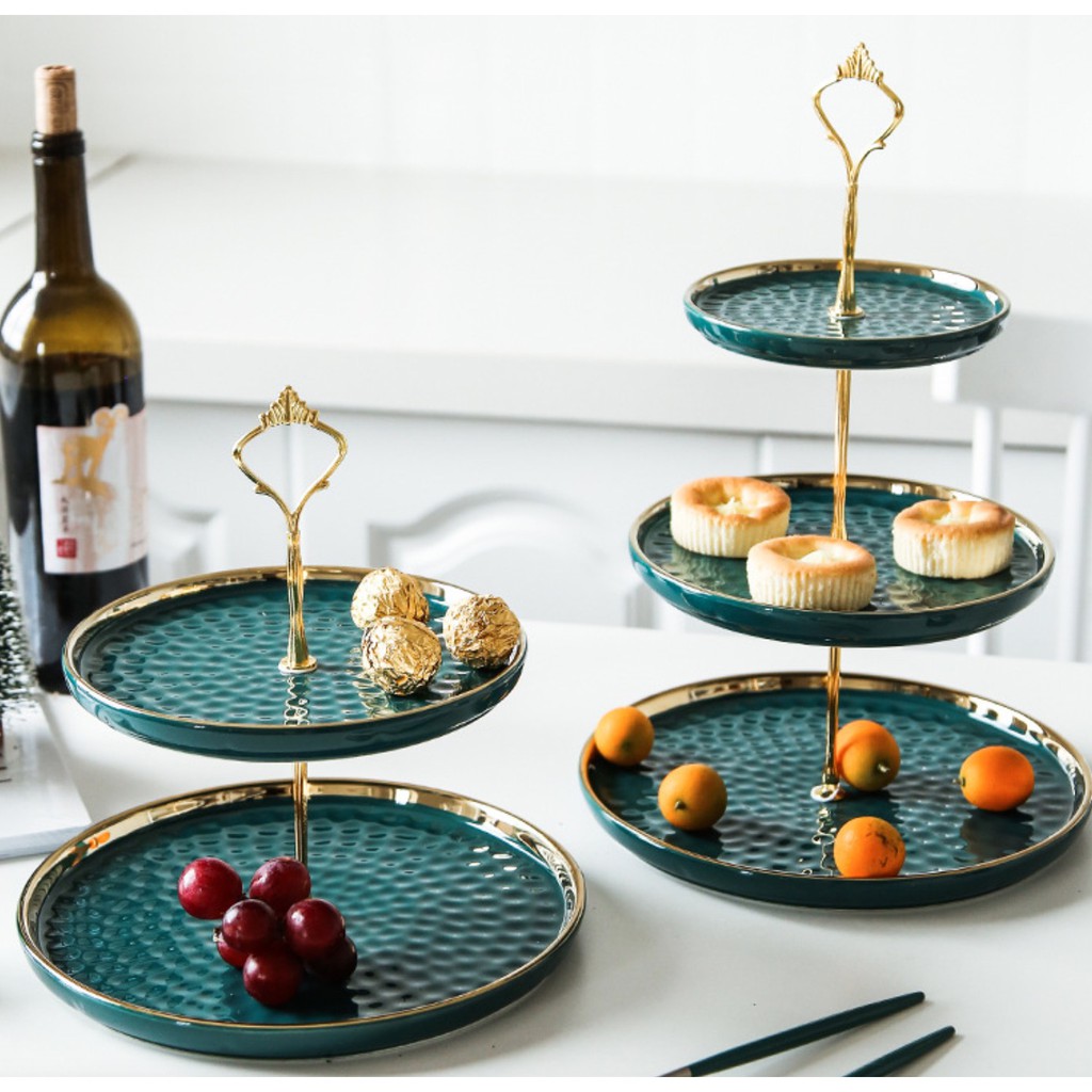 ♡現貨 歐式下午茶點心蛋糕盤 午茶盤 英式下午茶 三層架 三層蛋糕架點心架三層盤子下午茶盤婚禮佈置批發茶具餐具婚禮小物