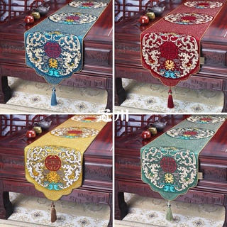 【冠川】現貨供應 龍團桌旗 中式桌旗 茶几裝飾 博古桌巾 茶席 桌墊 茶旗 茶墊 桌墊 隔熱墊 書房裝飾 客廳裝飾