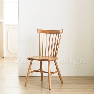 北歐極簡 設計款 小清新風格 無扶手餐椅 餐廳椅 stick chair 溫莎 線條椅 原木色