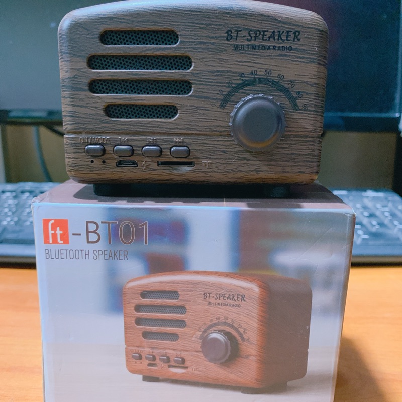 便宜賣～Ft-BT01 小木箱藍芽喇叭 音箱 音響