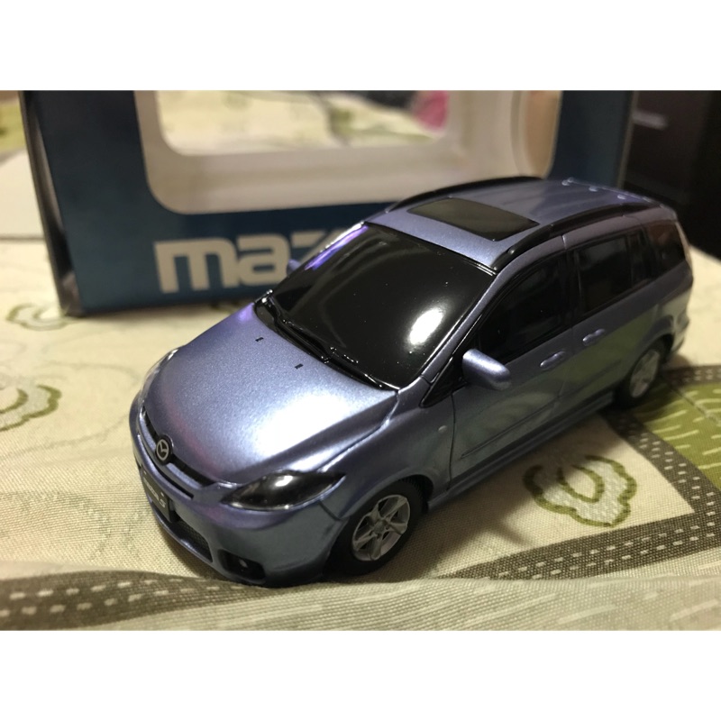 台灣馬自達原廠模型車 馬自達5 mazda5 塑制回力車