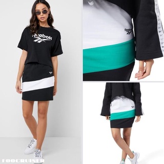 REEBOK CLASSICS VECTOR JERSEY SKIRT 女款 裙子 休閒裙 白綠色 黑白色 EB5168