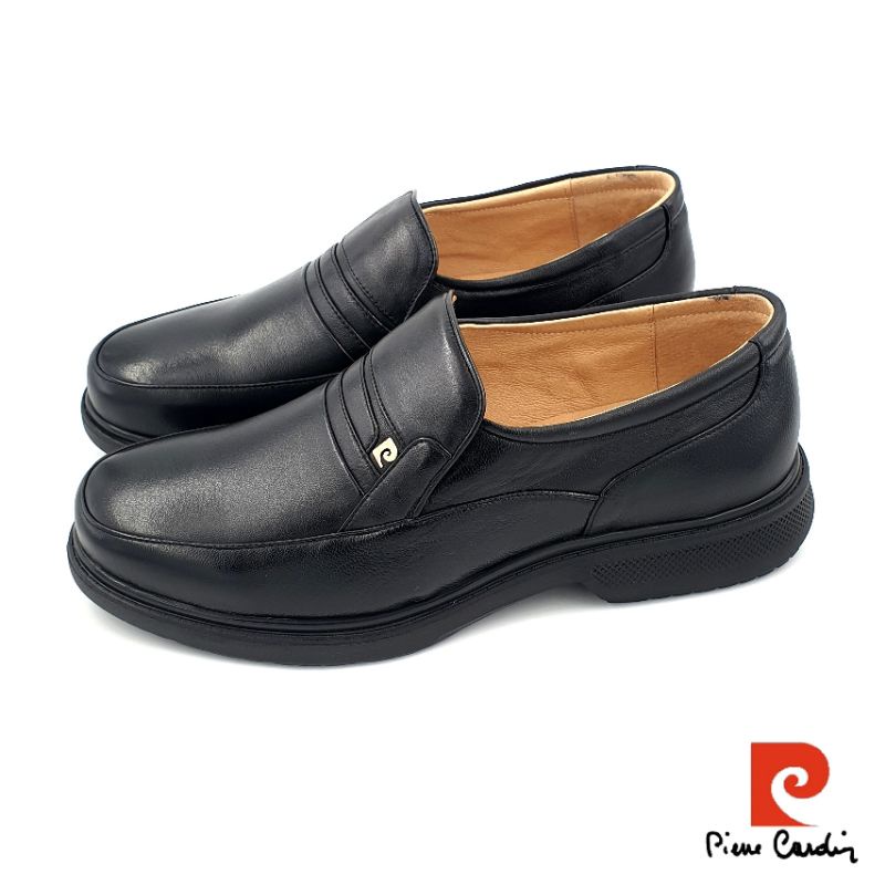 【米蘭鞋都】皮爾卡登 Pierre Cardin 摩登 商務 輕量 綿羊皮 氣墊鞋 休閒鞋 8092 黑 另有咖色