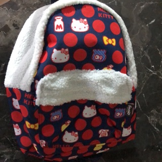 夢時代 hello kitty QQ絨毛後背包 大容量 全新現貨