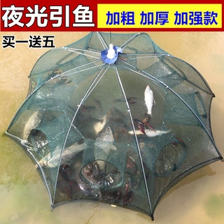 折疊漁網 捕魚神器蝦籠捕蝦網搬網 兒童伸縮撈網 昆蟲網夜光引魚網捕蝦網蝦籠捕魚籠折疊捕魚神器捕魚網傘籠漁網捉龍蝦網