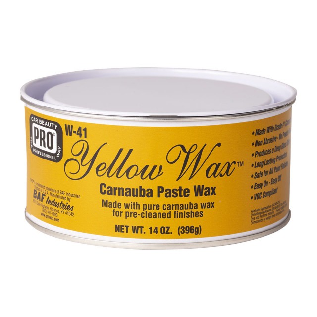 PROWAX進口 PRO招牌經典 黃金棕櫚蠟W41高階棕櫚蠟 膜厚感 美國製YELLOW WAX W-41