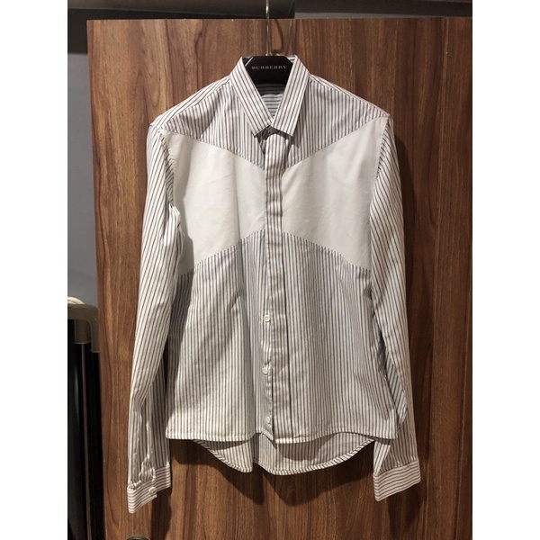 Dior HOMME 03AW 條紋 白色 襯衫 Size:38