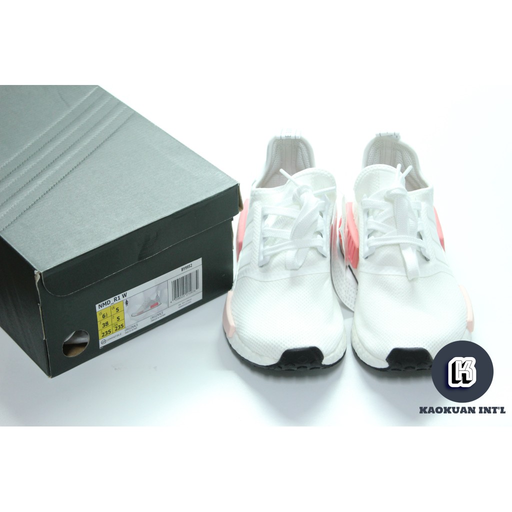 Adidas NMD R1 White Rose 全白 乾燥玫瑰 白粉 林心如 現貨 BY9952【高冠國際】