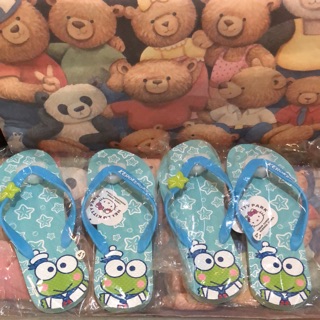 Sanrio三麗鷗大眼蛙皮皮蛙keroppi海灘鞋拖鞋（單一）