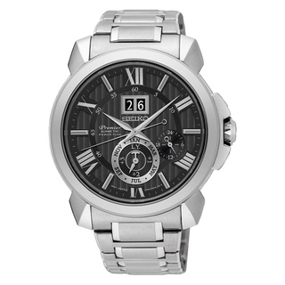 SEIKO 精工 Premier 人動電能萬年曆腕錶-黑面(7D56-0AE0D)(SNP141J1)42.9mm