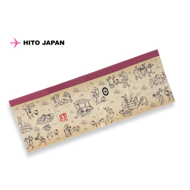 日本製 日本進口 正版 kitty 凱蒂貓 鳥獸戲画 溫泉 聯名 一套四本 超質感 便條紙