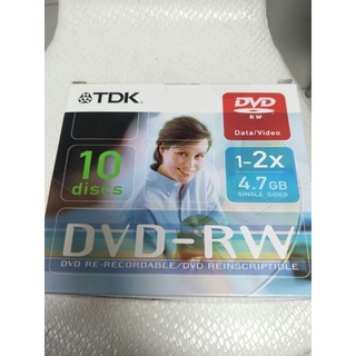 TDK dvd-rw 1-2x 4.7gb DVD燒錄片