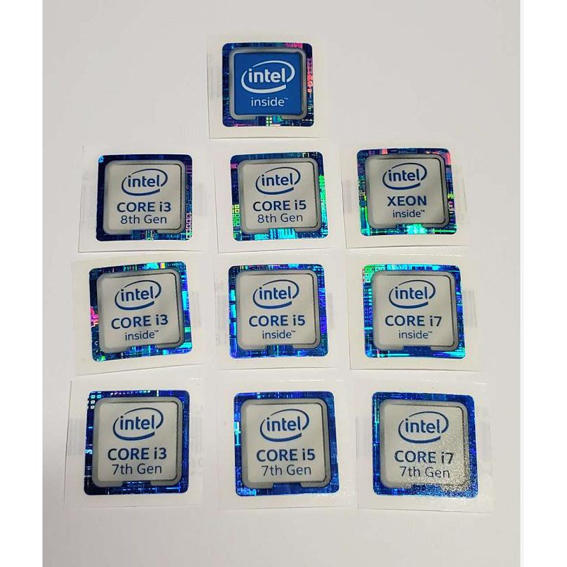 【超精緻金屬貼紙】英特爾Intel CPU6789代 corei3579標簽inside XEON筆記本電腦貼紙