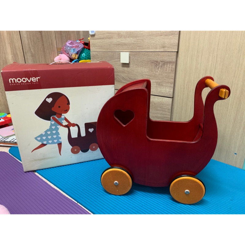 丹麥品牌moover 助步學步遊戲車木質推車木質玩具