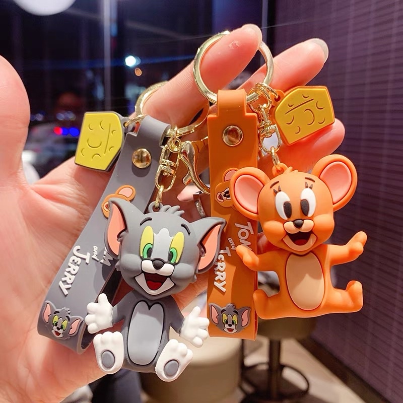 湯姆貓 與 傑利鼠 鑰匙圈 吊飾 可愛 卡通
