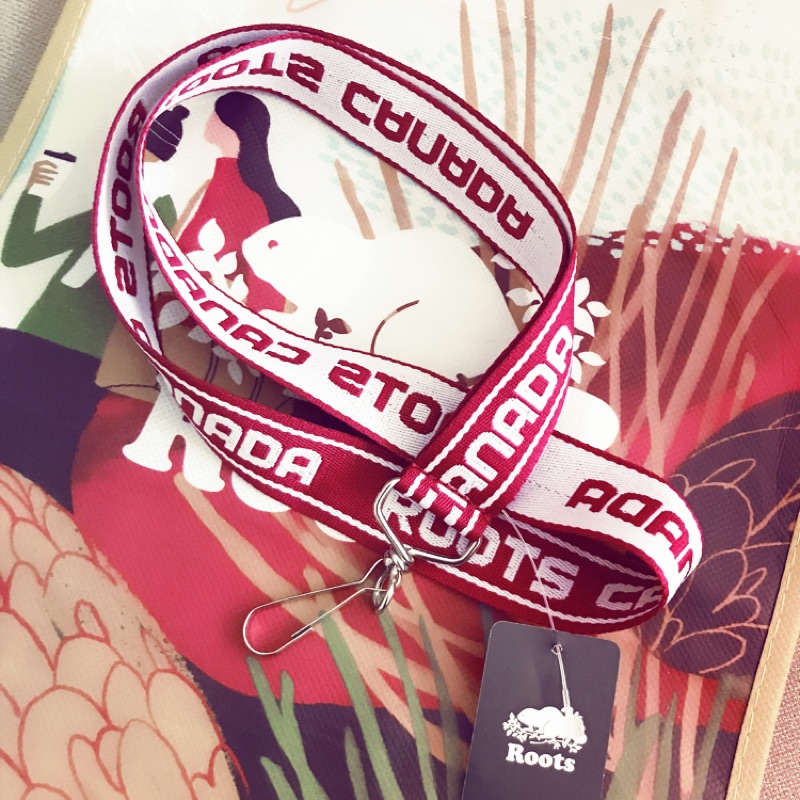 Roots Canada 加拿大購入悠遊卡門禁卡logo 頸繩全新附吊牌及品牌環保提袋 蝦皮購物