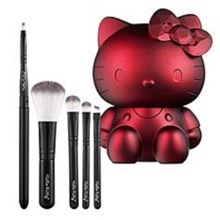 全新 Hello Kitty x Sephora 凱蒂貓 紅色金屬光刷具組 已絕版值得收藏