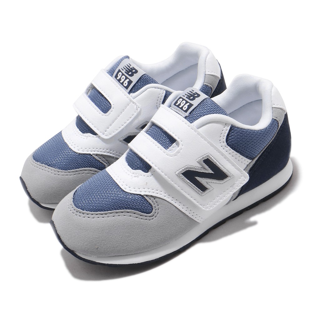 New Balance 小童款深藍灰色復古運動鞋-NO.IZ996PNV