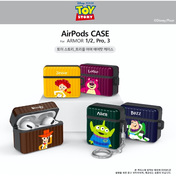 韓國代購 玩具總動員 正版 巴斯光年 三眼怪 胡迪 熊抱哥 蘋果 Airpods Pro 2 3代 保護套 耳機防摔殼