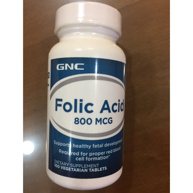 GNC Folic Acid葉酸800食品錠