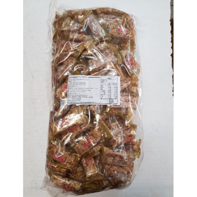 餅店  滋滋脆 花生糖3公斤520元~另有黑芝麻花生糖。